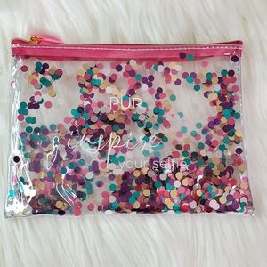 PUR Cosmetic Bundle Confetti Make Up Bag, 5 items